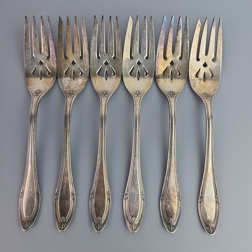 Vintage GORHAM Providence Salad Forks silverplate Lot Of 6
